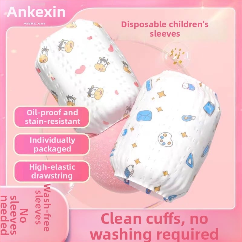 Vienkartinės kūdikių rankovės prieš nešvarumus, visoms sezonoms, karikatūrų spauda, universalus