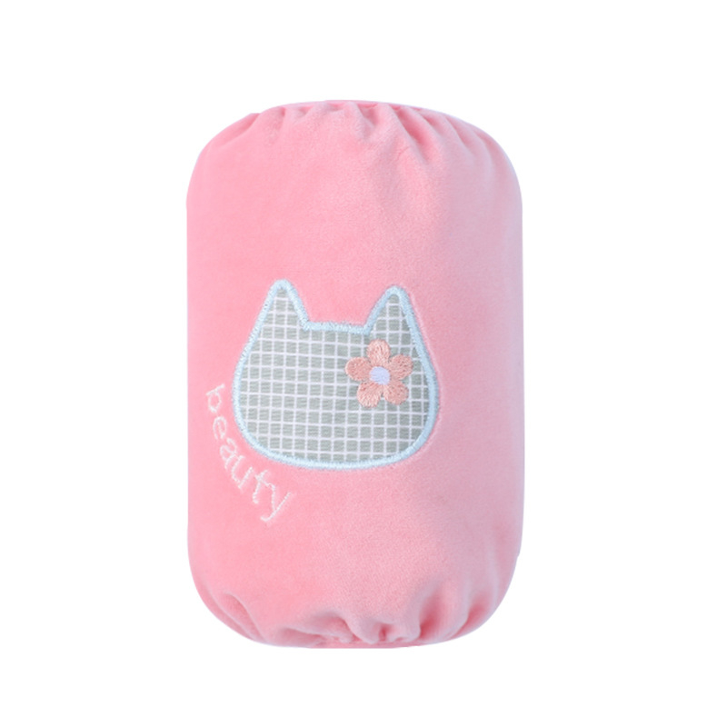 Gyerekeknek készült ruhára való ujjvédők – karikatúra mintával, meleg és szennyeződés elleni, velúr anyag, hímzett