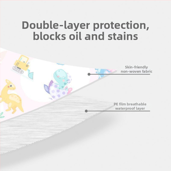 Vienkartinės rankovės vaikams — priešslydžio, atsitiktinis raštas