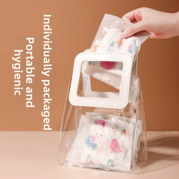 Vienkartinės rankovės vaikams — priešslydžio, atsitiktinis raštas