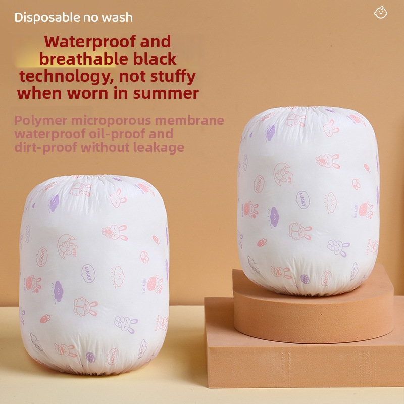 Vienkartinės vaikų rankovės, neaustas audinys, atsparios nešvarumams ir vandeniui, karikatūrų raštas, su spauda logotipu