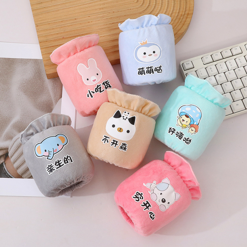 Manșete pentru copii – anti-murdărire, velur cristal, model desene animate, toamnă-iarnă