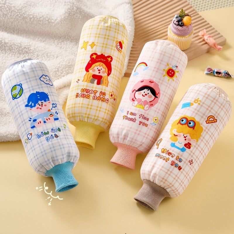 Ръкави за защита с карикатурен принт, водоустойчив Oxford плат, модерен минималистичен стил