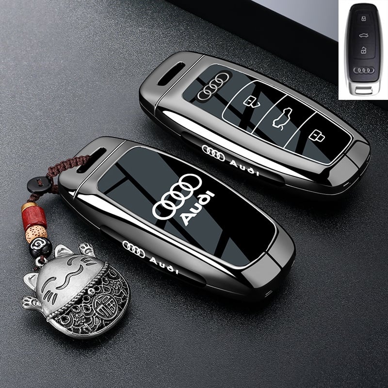 Capac de cheie pentru Audi A6L/A4L/Q5L/A3/Q3/A7L, aliaj de zinc, de înaltă clasă