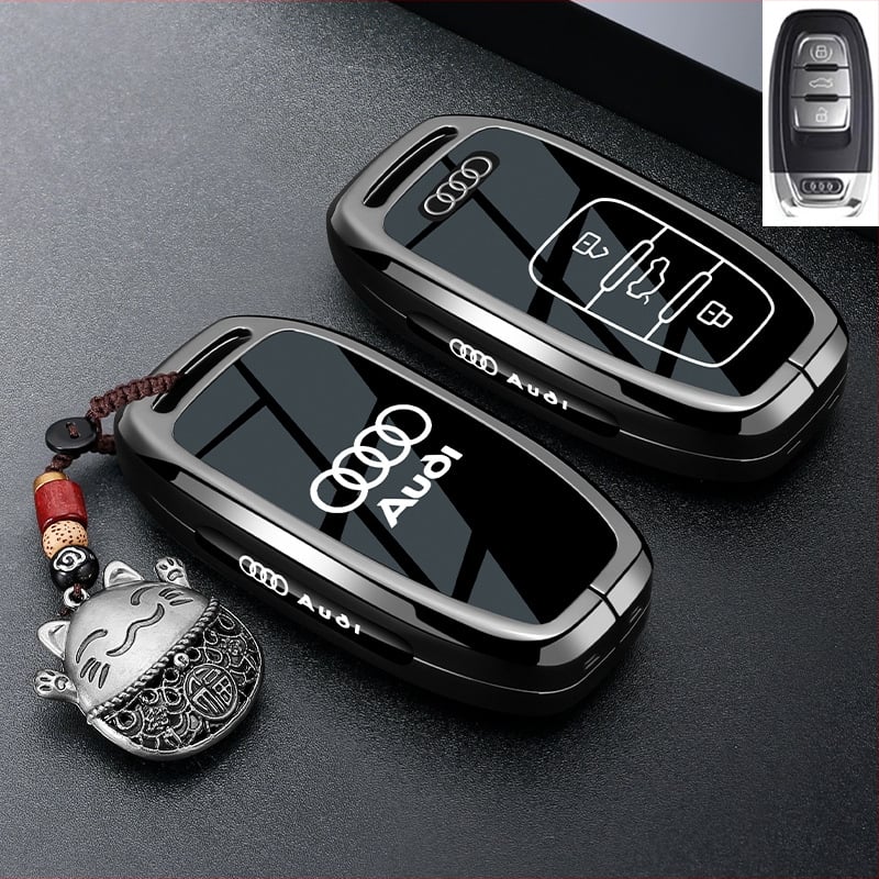 Capac de cheie pentru Audi A6L/A4L/Q5L/A3/Q3/A7L, aliaj de zinc, de înaltă clasă