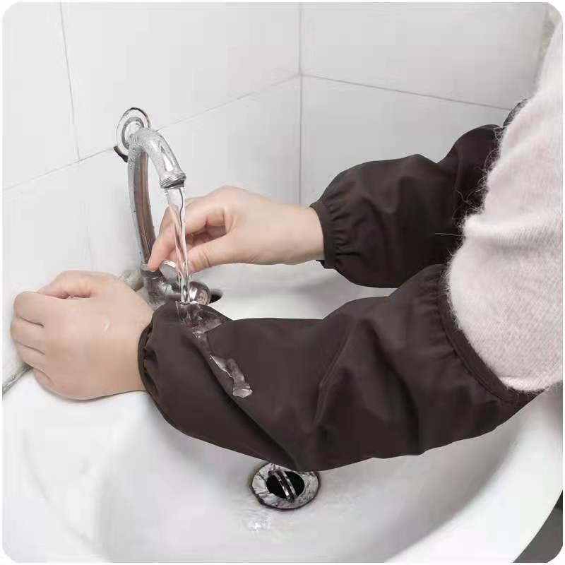 Vandeniui atsparios rankovės suaugusiems, aliejui atsparios, ilgos, poliesteris, universalus dizainas, virtuvei ir biurui