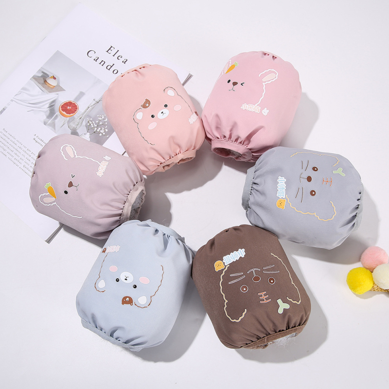 Laste käsivarred määrdumise vastu sügisel-talvel, karikatuurne muster, kattekihtmaterjal, sobib 3–8-aastastele