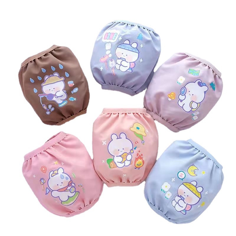 Laste käsivarred määrdumise vastu sügisel-talvel, karikatuurne muster, kattekihtmaterjal, sobib 3–8-aastastele