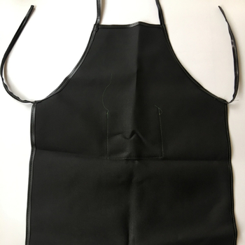 Δερμάτινη ποδιά χωρίς μανίκια με φλίς επένδυση, αδιάβροχη και ανθεκτική στο λίπος, μοντέρνος μινιμαλιστικός σχεδιασμός, μονόχρωμο σχέδιο