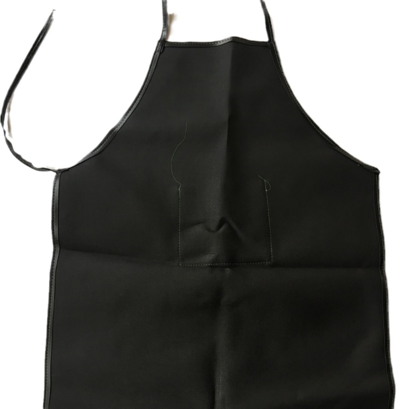 Δερμάτινη ποδιά χωρίς μανίκια με φλίς επένδυση, αδιάβροχη και ανθεκτική στο λίπος, μοντέρνος μινιμαλιστικός σχεδιασμός, μονόχρωμο σχέδιο