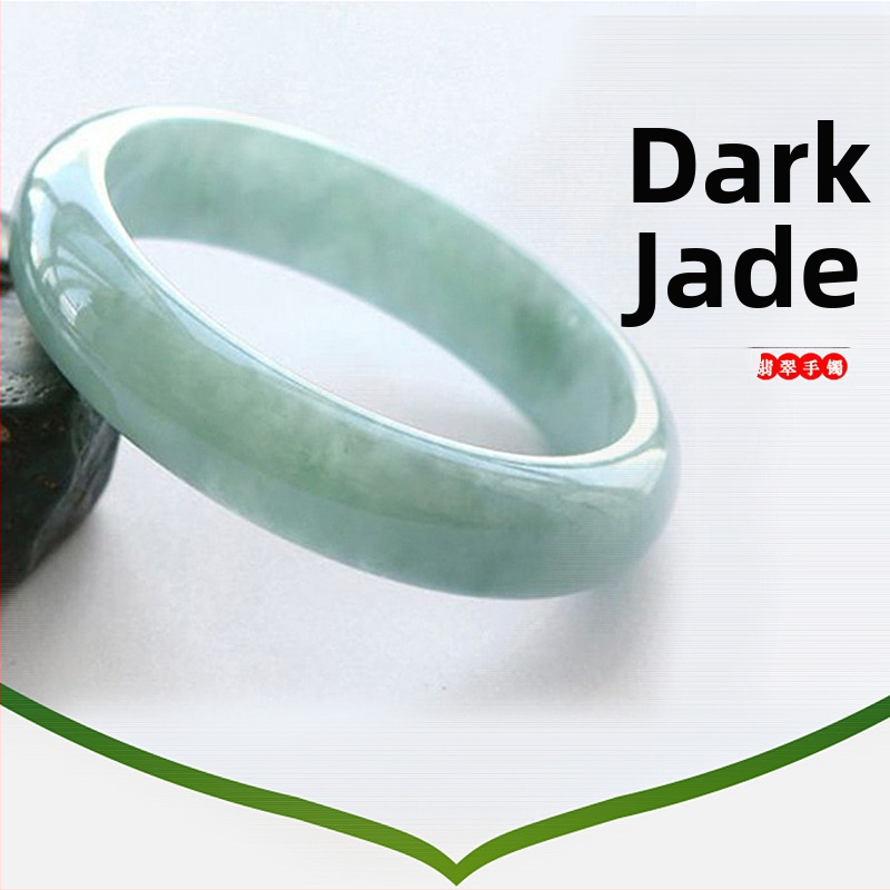 Auksu įleista nefrito apyrankė – rankų darbas, natūralus stilius, unisex