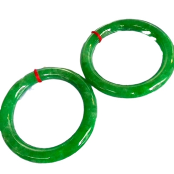 Nefrito apyrankė, Ice-Glutinous Jade, Myanmaras kilmė, Moterų etninio geometrinio stiliaus