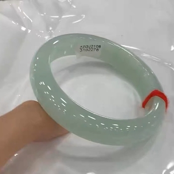 Jado apyrankė — ledo tipo, rankų darbas, auksu įdėta, unisex