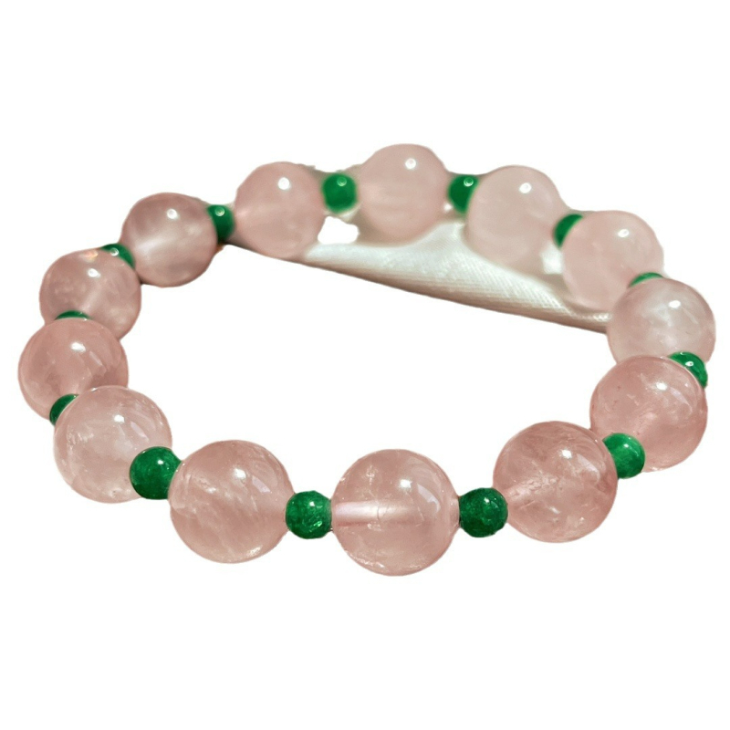 Brățară Rose Quartz cu design geometric pentru femei – Cadou pentru aniversare