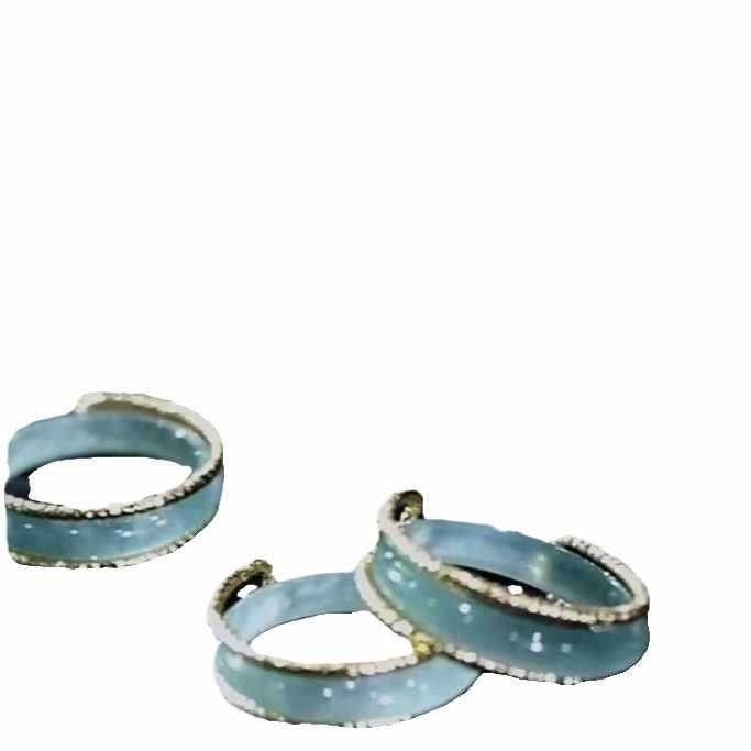 Rankų darbo nefrito žiedas su aukso įdėklu, unisex dizainas, 2024 m. pavasaris