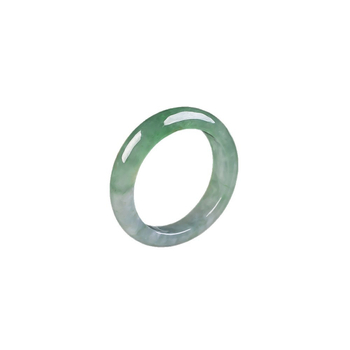 Follow the Rise jadeito žiedas, rankų darbas, ledinis vaško jadeitas, apvalios formos, unisex dizainas