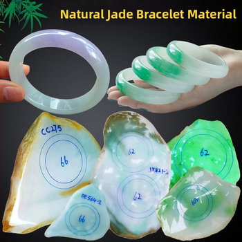 Jadeito apyrankė su plaukiojančiais gėlių raštais, ledo tipo jadeitas, pilnas apskritimas, etninis moterų stilius, poliruotas paviršius