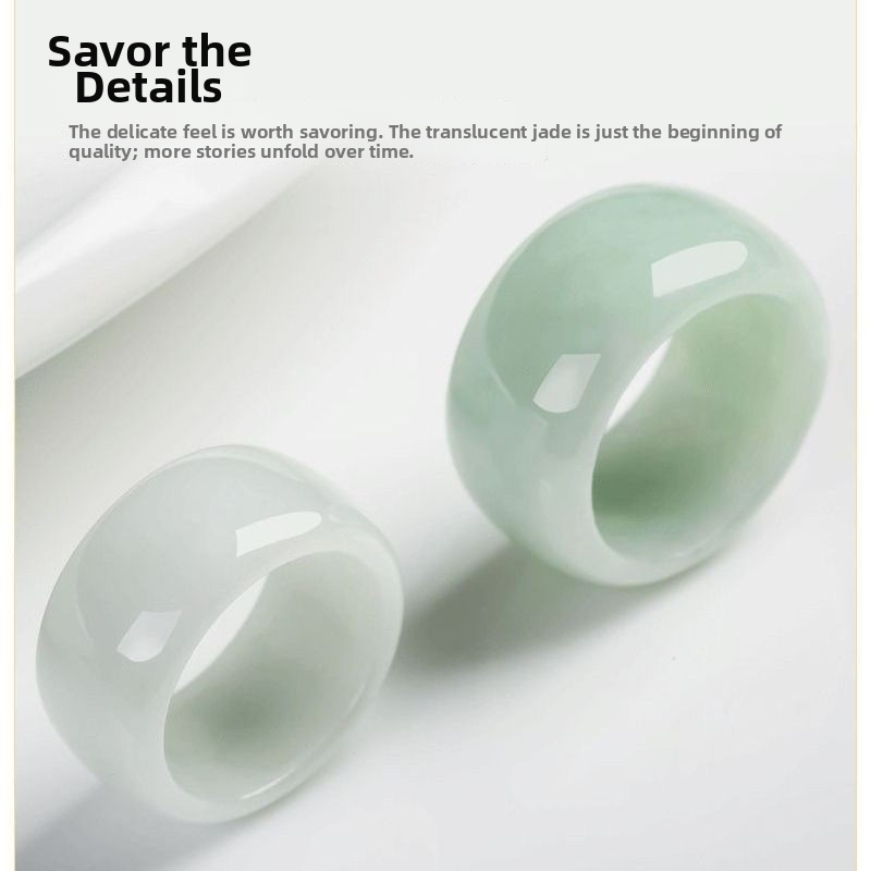 Nefrido žiedas – rankų darbo, etninio stiliaus, unisex, geometrinė forma