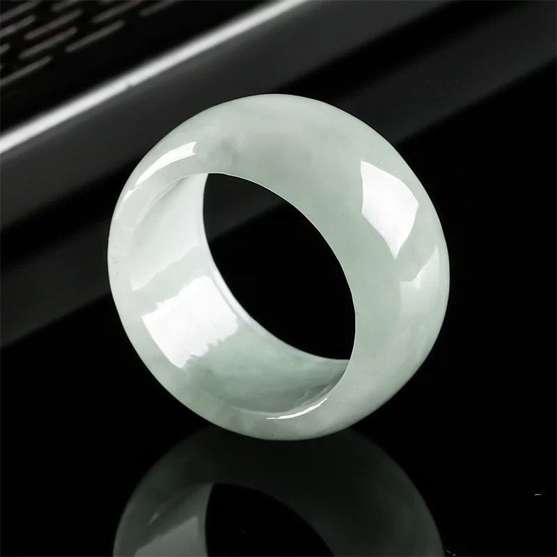 Nefrido žiedas – rankų darbo, etninio stiliaus, unisex, geometrinė forma