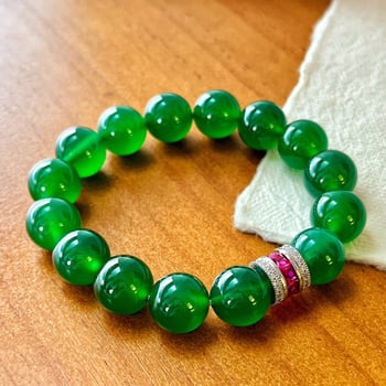 Női achát karkötő Seiko-kezeléssel, geometrikus dizájn, kézre szánt kiegészítő évfordulós ajándékhoz