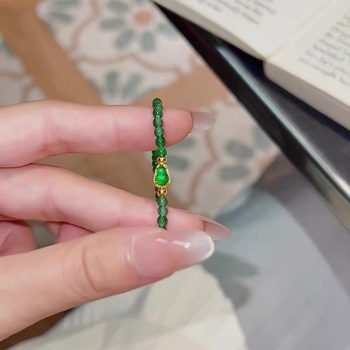 Jade karkötő geometriai dizájnnal, polírozott felülettel, uniszex, Spring Field márkájú