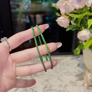 Jade karkötő geometriai dizájnnal, polírozott felülettel, uniszex, Spring Field márkájú