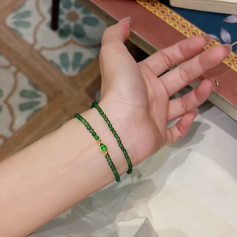 Jade karkötő geometriai dizájnnal, polírozott felülettel, uniszex, Spring Field márkájú