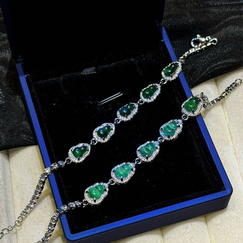 Jade karkötő geometriai mintával és gyémántbevonattal, nőknek, friss stílus, ajándék munkatársaknak