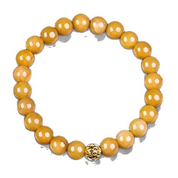 Jade egy gyöngyös karkötő, kézzel készített, uniszex, geometriai forma