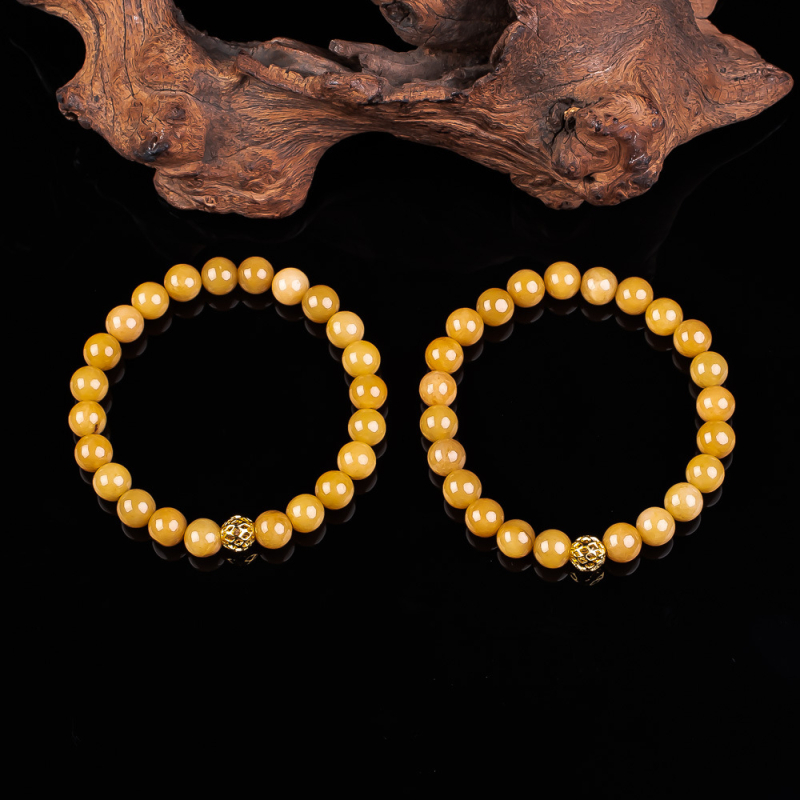 Jade egy gyöngyös karkötő, kézzel készített, uniszex, geometriai forma