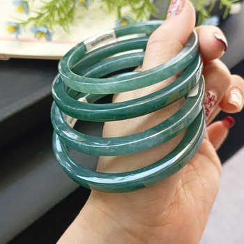 Természetes jade karkötő, A-osztály, polírozott felület, uniszex, egyszerű stílus