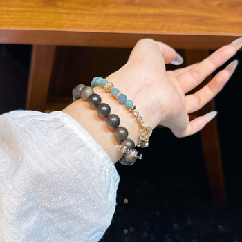 Jáde karkötő, kézzel kötött, női etnikus stílus, geometriai forma, eredet: Lianyungang