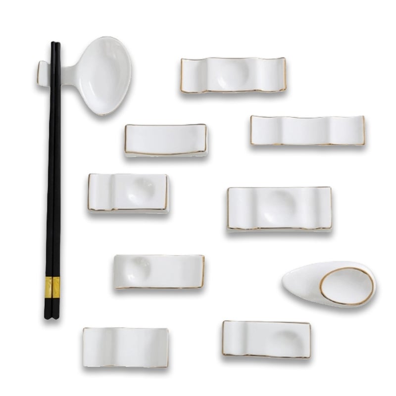 Pulkade ja lusika hoidik, keraamika, Bone China, kahefunktsiooniline hoidik, logotüübi kohandamine, lansseeriti 2020