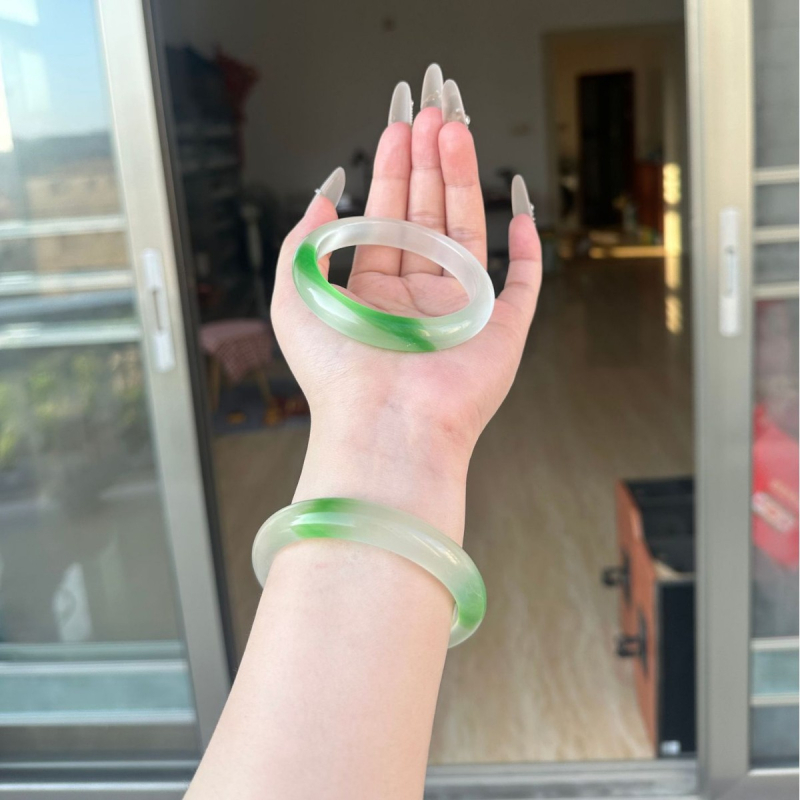 Bratara din sticlă, procesare Seiko, stil etnic, retro literar, 70 g