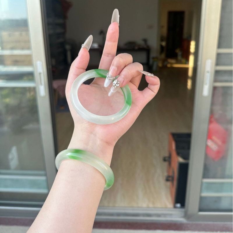 Bratara din sticlă, procesare Seiko, stil etnic, retro literar, 70 g