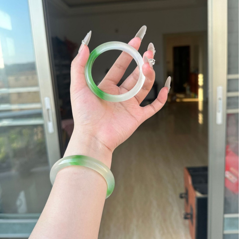 Bratara din sticlă, procesare Seiko, stil etnic, retro literar, 70 g