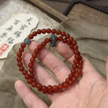 Jade karkötő, kézzel készült, új kínai stílus, geometriai forma, 2025 ősz