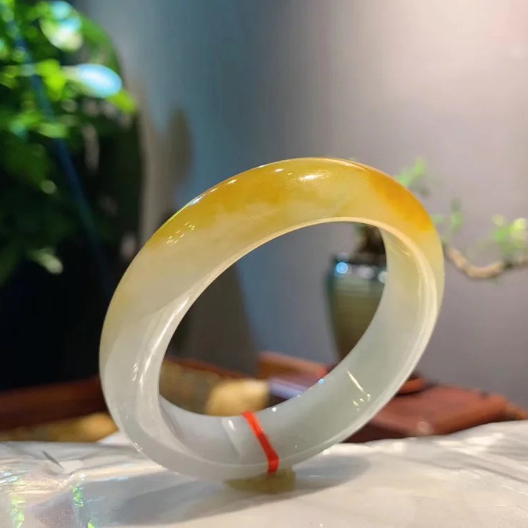 Burmai jadeit karkötő, jég-glutinos típus, kézzel készített, vintage, uniszex