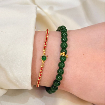 Brățară din argint 925 cu țesătură, stil feminin Nou Chinezesc, formă geometrică, lansare vara 2025