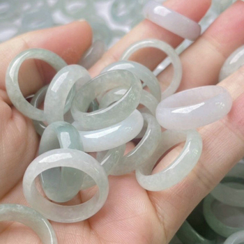 Csillag alakú nefritgyűrű, kézzel készített, uniszex, természetes nefrit, Myanmar eredetű