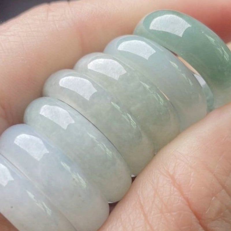 Csillag alakú nefritgyűrű, kézzel készített, uniszex, természetes nefrit, Myanmar eredetű