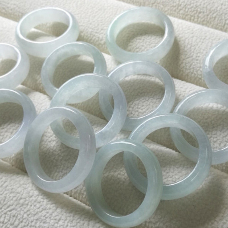 Csillag alakú nefritgyűrű, kézzel készített, uniszex, természetes nefrit, Myanmar eredetű