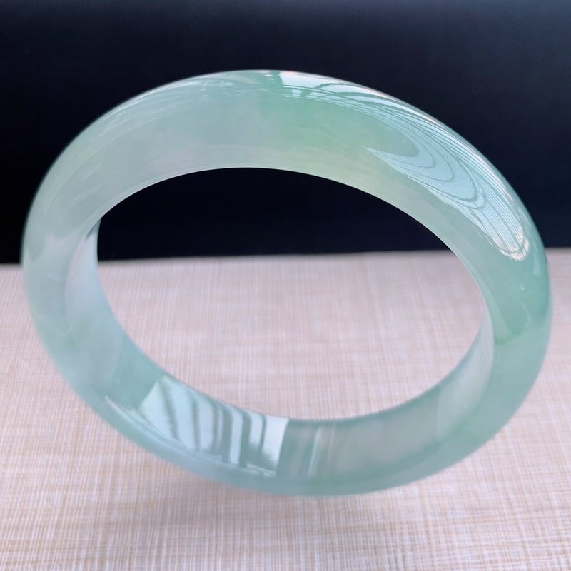 Birmaniai jade karkötő, jég típusú jade, pár-stílus, hitelesítési tanúsítvány nélkül, utánkiszolgálás nélkül