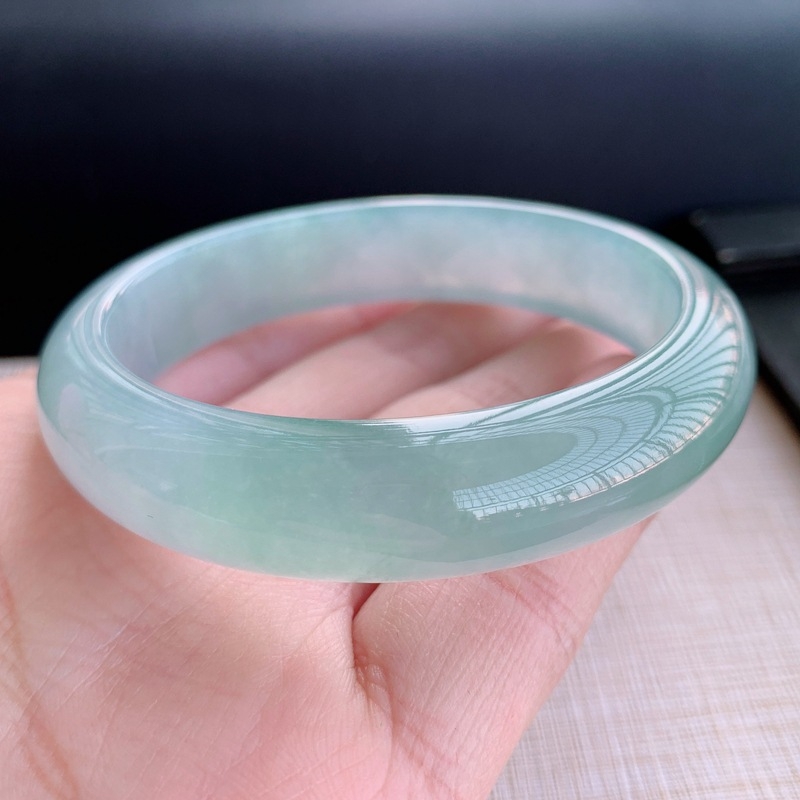 Birmaniai jade karkötő, jég típusú jade, pár-stílus, hitelesítési tanúsítvány nélkül, utánkiszolgálás nélkül