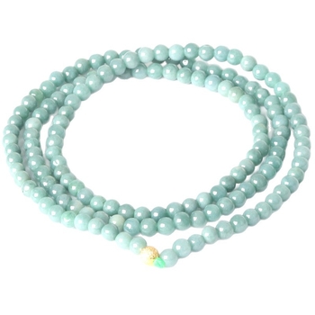 Narukvica od jade Buddha perli, dugačak lanac, dizajn s tri kruga, DIY nakit, unisex