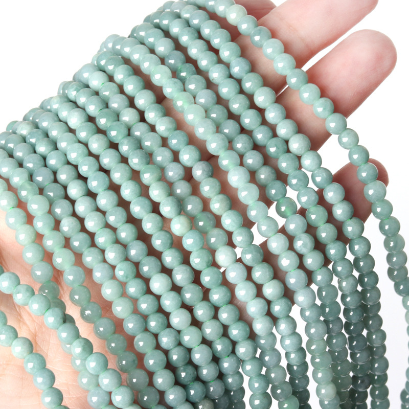 Narukvica od jade Buddha perli, dugačak lanac, dizajn s tri kruga, DIY nakit, unisex