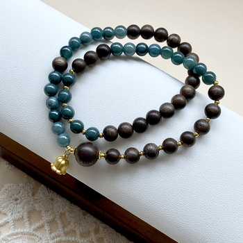 Narukvica od Hetian jade s perlicama – Novi kineski stil, unisex