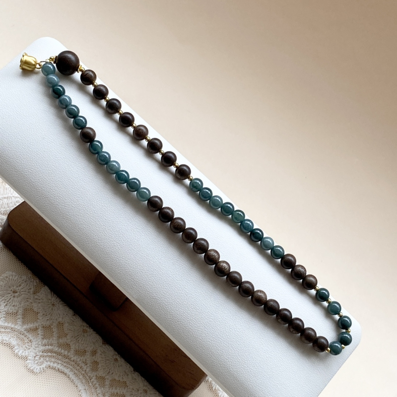 Narukvica od Hetian jade s perlicama – Novi kineski stil, unisex