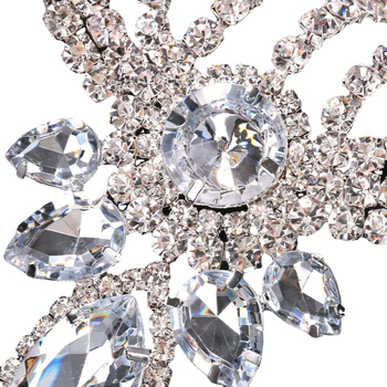 Set nakita od kristala: ogrlica i naušnice s višestrukim motivima kapljice vode i ljubavi, elektroplatirani lanac