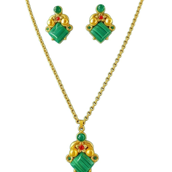 Set nakita: naušnice, ogrlica i narukvica; cinkova legura s pozlaćenim premazom; lanac tipa O; Brend Nothing; Autorizirana privatna marka